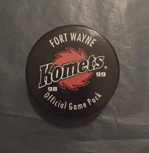 Vintage 1998-1999 Fort Wayne Komets Hockey Puck